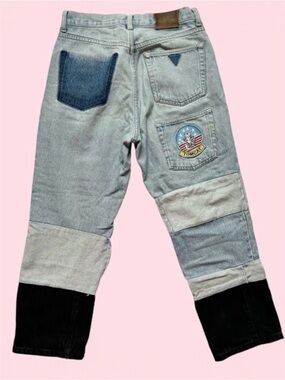 Vintage 90s Guess 29x26 Jeans x Ice Cream Soup Collab Reworked Denim